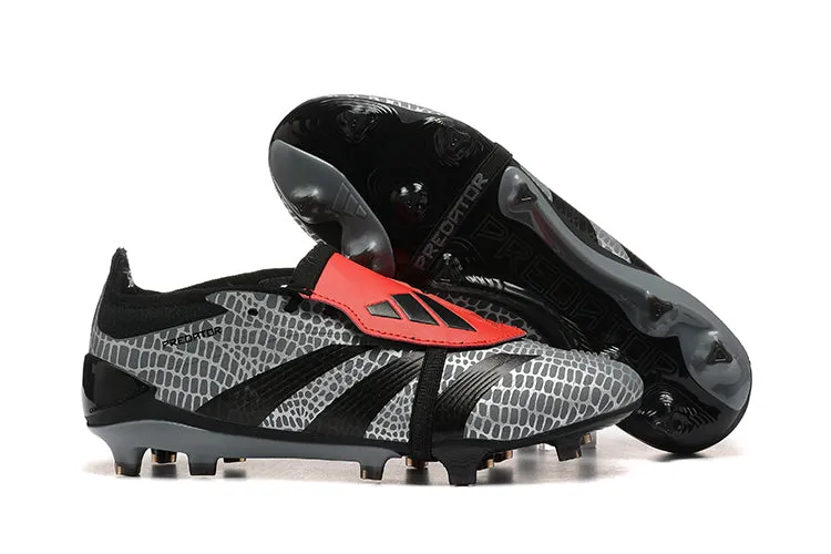 Adidas Predator Accuracy  Shoes - Gray | Black | Red - FREE SHIPPING WORLDWIDE