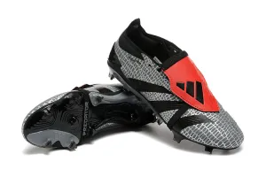 Adidas Predator Accuracy  Shoes - Gray | Black | Red - FREE SHIPPING WORLDWIDE