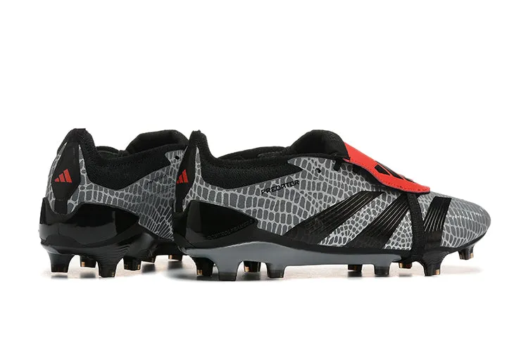 Adidas Predator Accuracy  Shoes - Gray | Black | Red - FREE SHIPPING WORLDWIDE