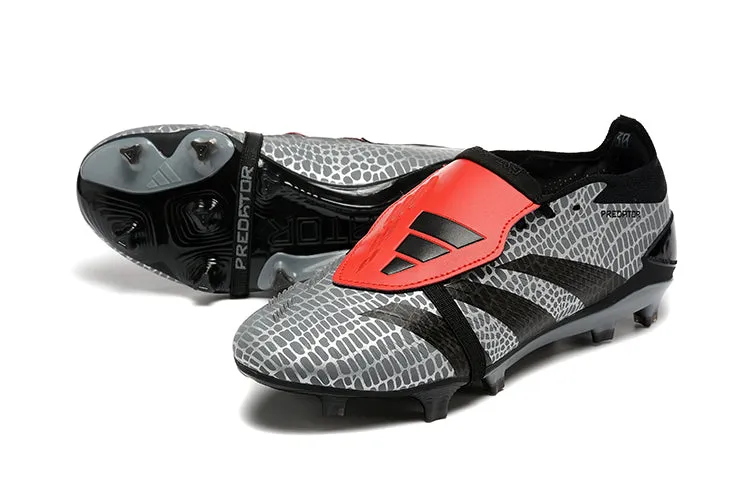 Adidas Predator Accuracy  Shoes - Gray | Black | Red - FREE SHIPPING WORLDWIDE