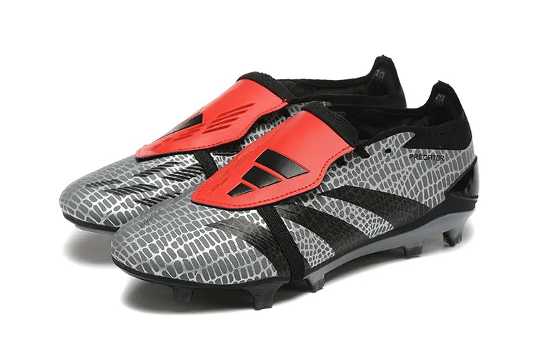 Adidas Predator Accuracy  Shoes - Gray | Black | Red - FREE SHIPPING WORLDWIDE