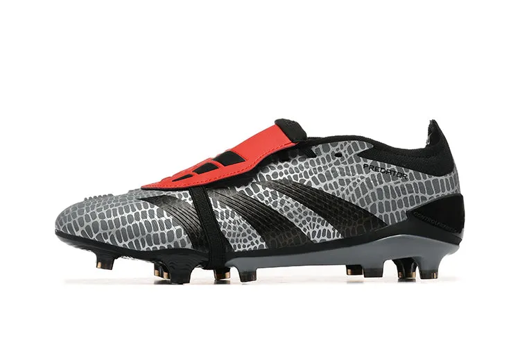 Adidas Predator Accuracy  Shoes - Gray | Black | Red - FREE SHIPPING WORLDWIDE