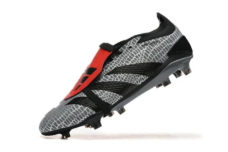 Adidas Predator Accuracy  Shoes - Gray | Black | Red - FREE SHIPPING WORLDWIDE