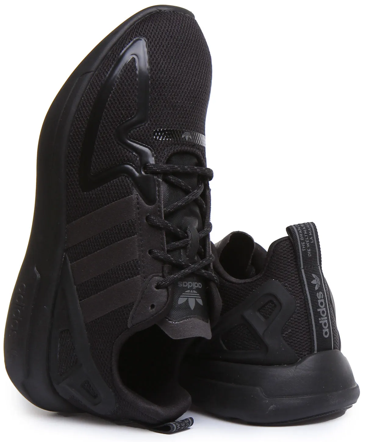 Adidas Zx 2K Flux J In Black For Youth