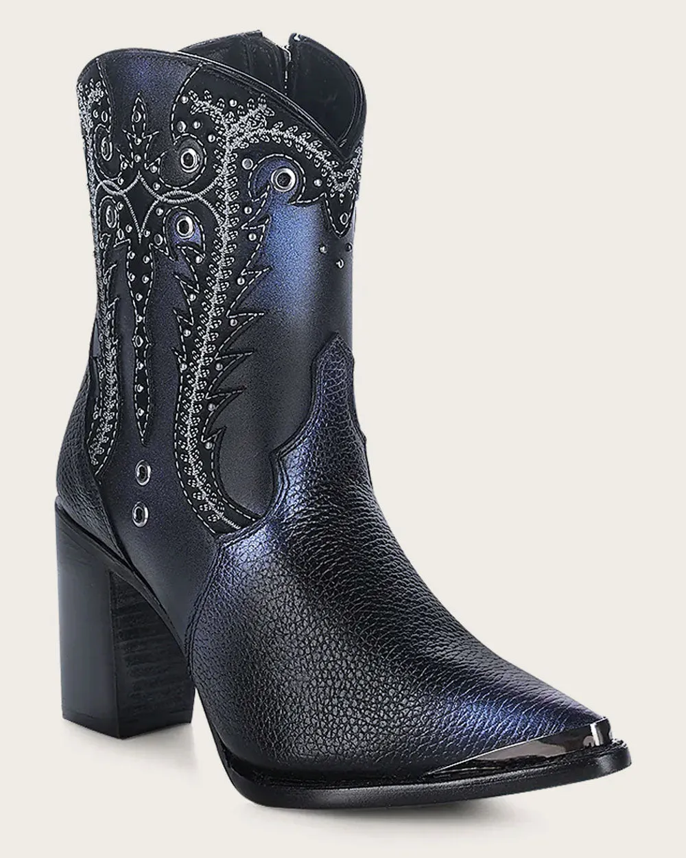 Ankle western black bootie