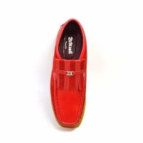 British Walkers Apollo Men's Red Leather and Suede