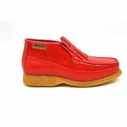 British Walkers Apollo Men's Red Leather and Suede