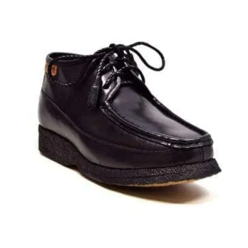 British Walkers Knicks Men's All Black Leather