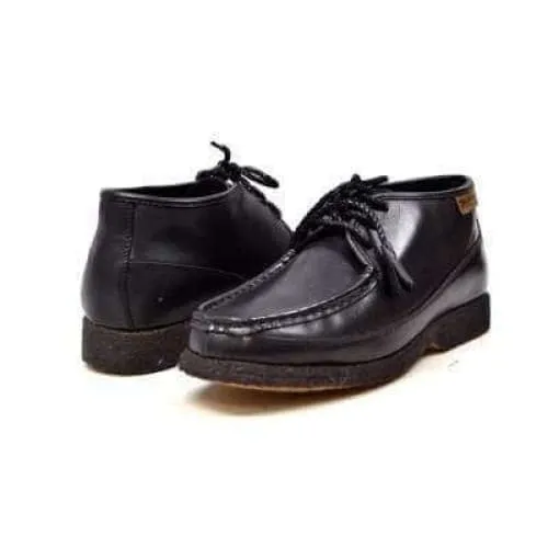 British Walkers Knicks Men's All Black Leather