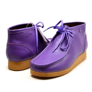 British Walkers New Castle 2 Wallabee Boots Men's Purple Leather