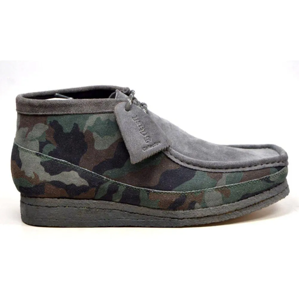 British Walkers Walker 200 Wallabee Boots Men's Camo Leather and Suede High Tops