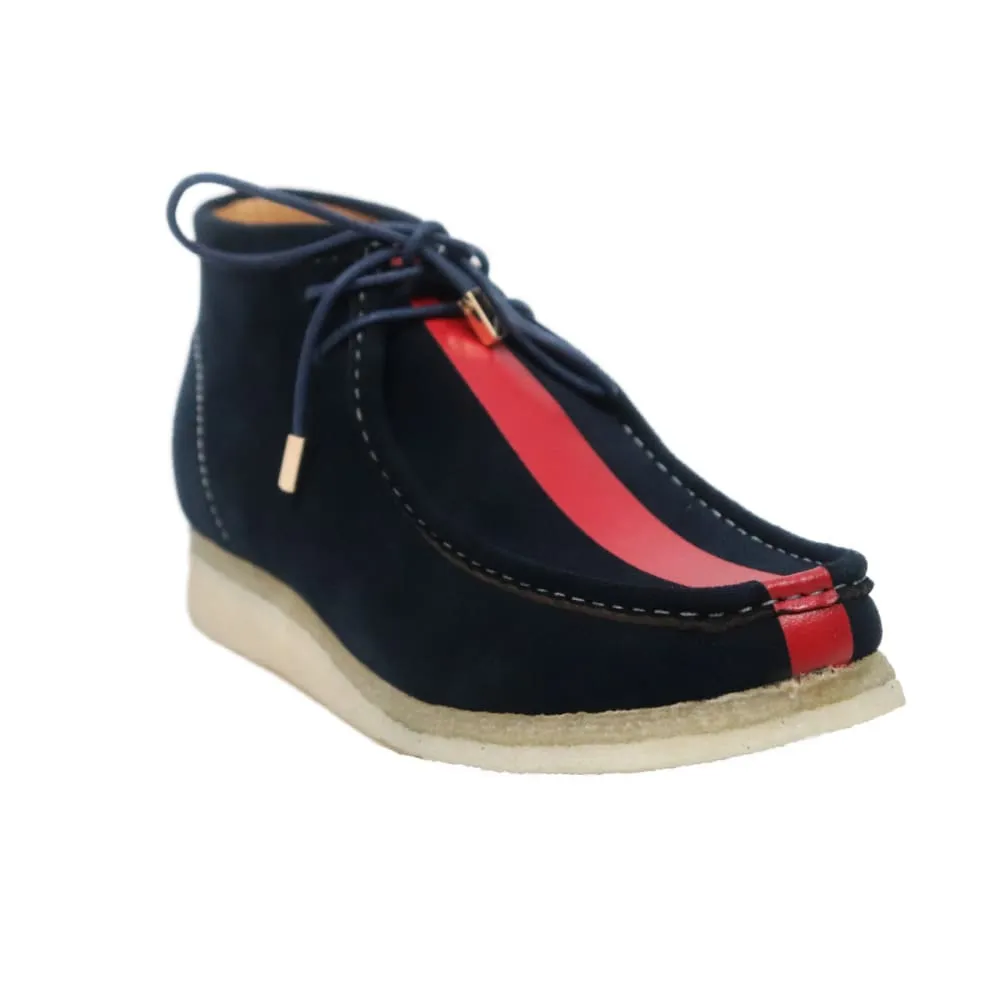 British Walkers Walker Stripe Wallabee Boots Men's Striped Suede