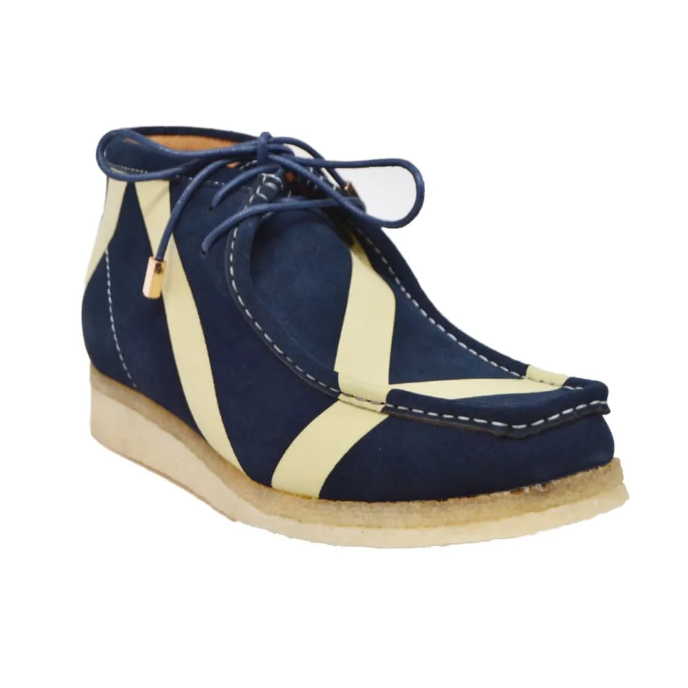 British Walkers Walker Stripe Wallabee Boots Men's Striped Suede