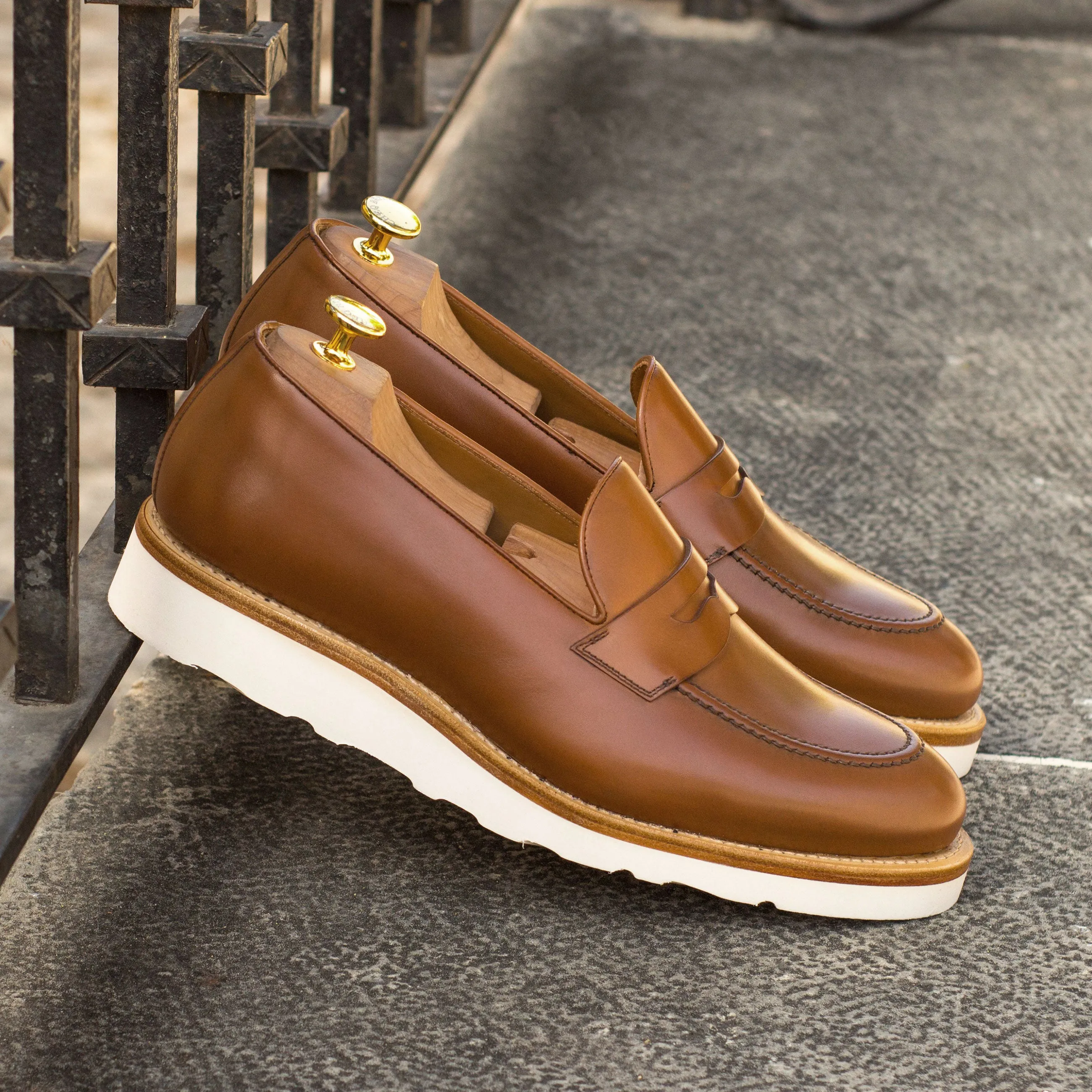 Brown Calf Leather Chunky Loafer