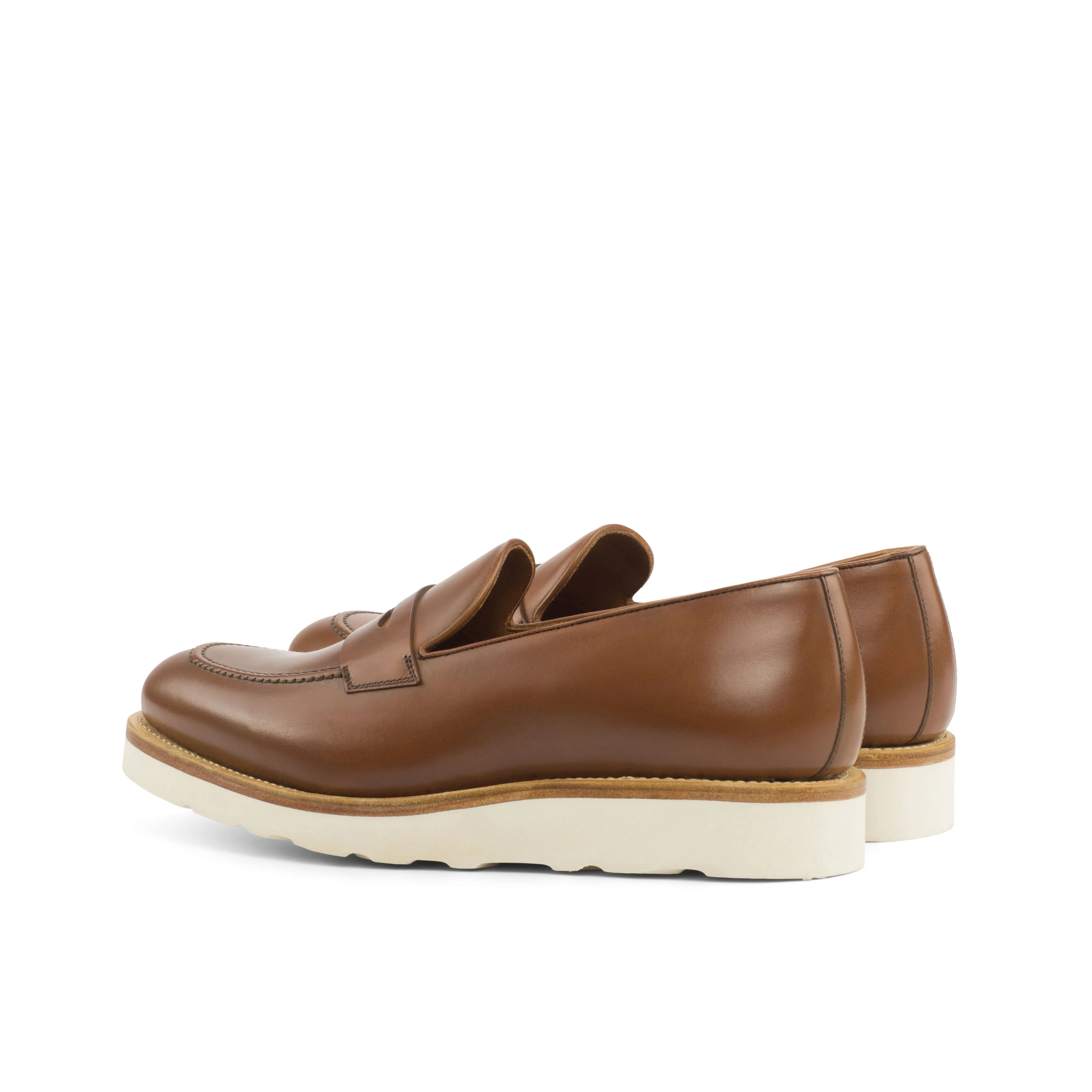 Brown Calf Leather Chunky Loafer