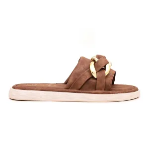 Brown Formal Slipper FR8108