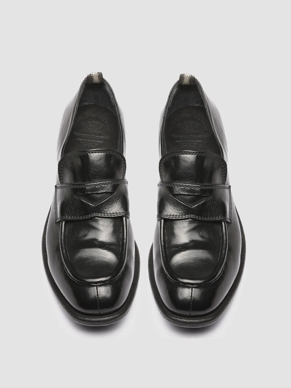 CALIXTE 020 - Black Leather Loafers