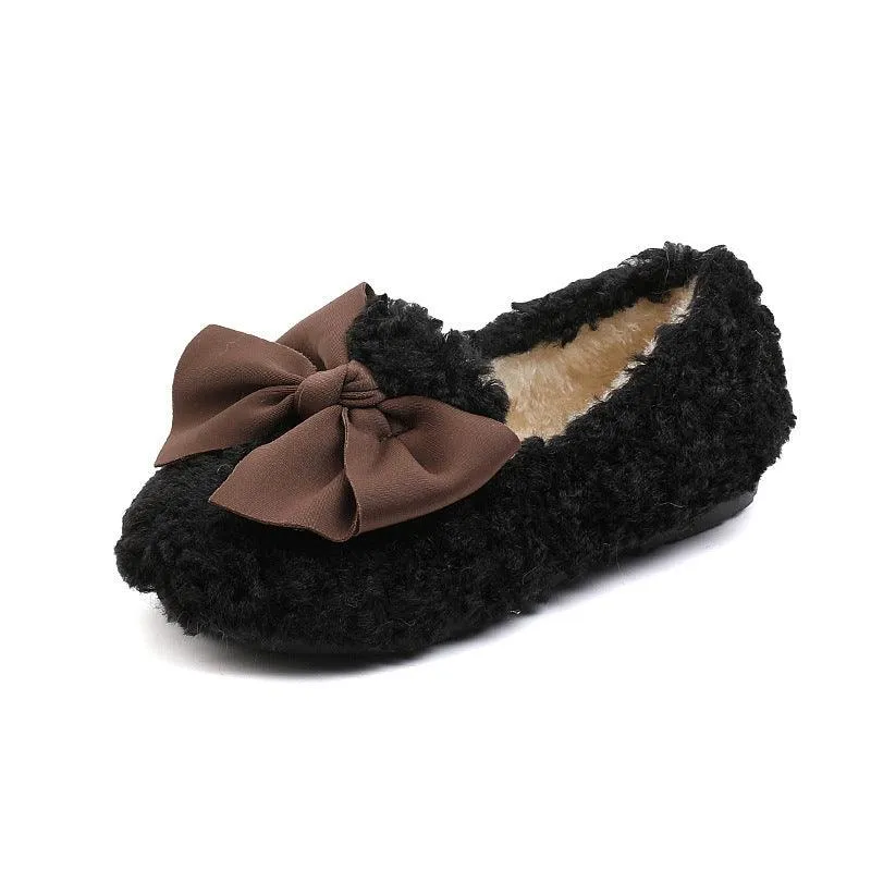 CozyStep Insulated Cotton-Padded Shoes – Furry Winter Shoes for Girls