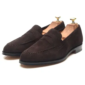 'Ebury' Dark Brown Suede Loafers UK 7.5 F