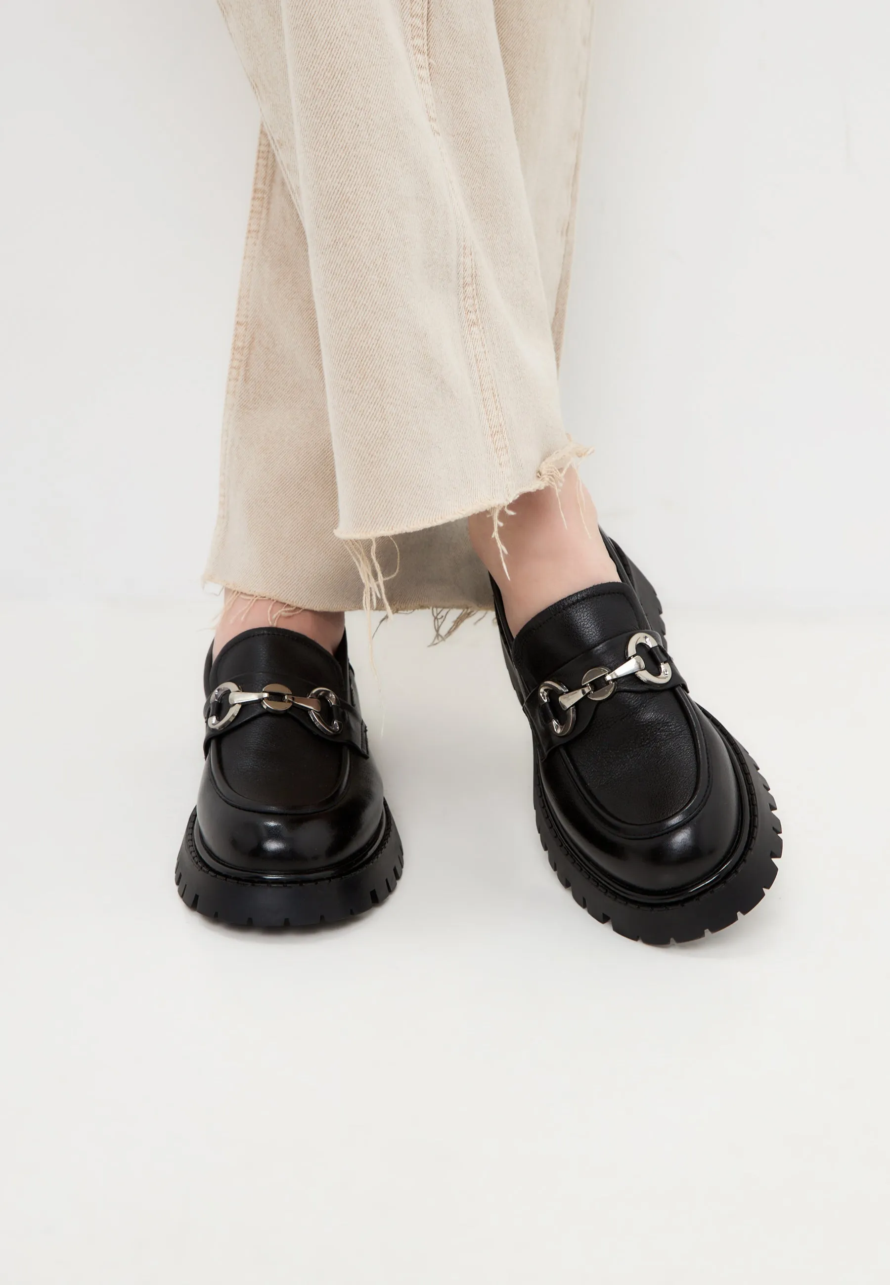 Elegant Chunky Loafers Bry - Black