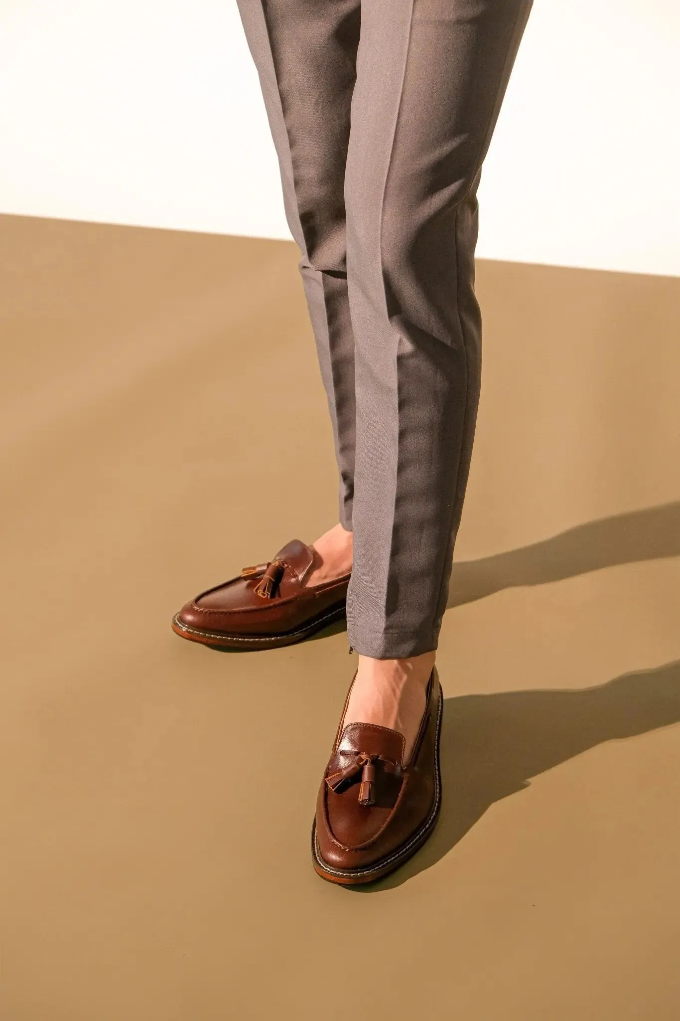 ENRIQUE Tassel Loafer - Walnut