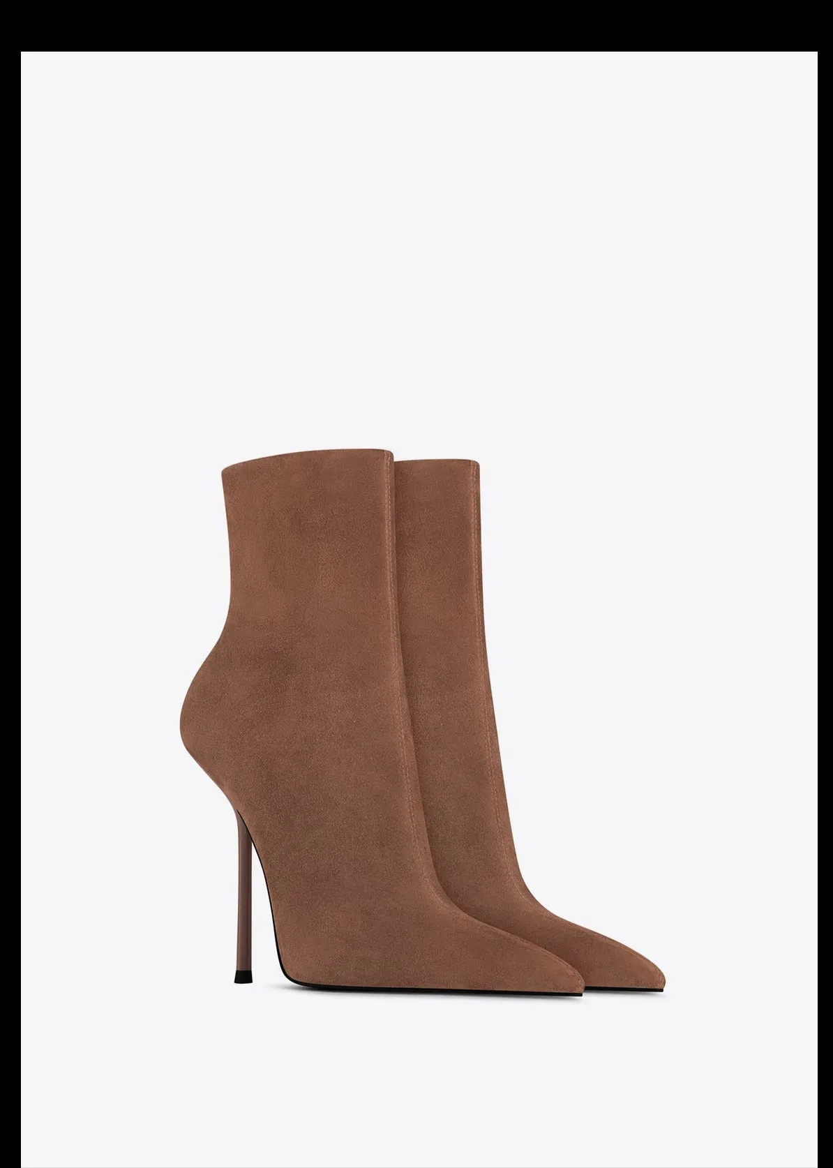 Fabfei Fall/Winter pointed toe suede stiletto heel boots - Maillard