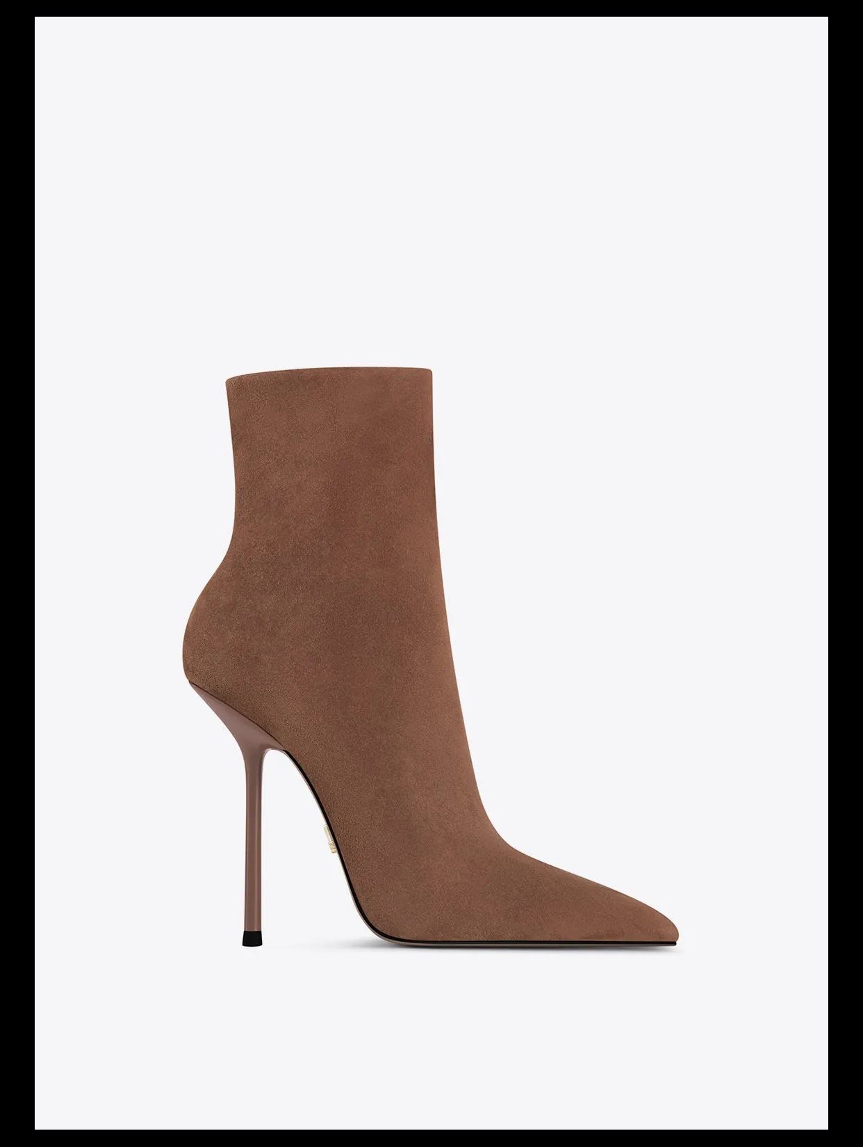 Fabfei Fall/Winter pointed toe suede stiletto heel boots - Maillard