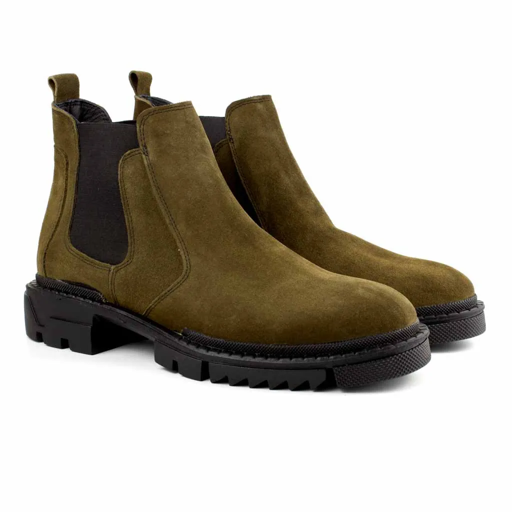 Gherardo Army Men's Genuine Suede Leather Boots