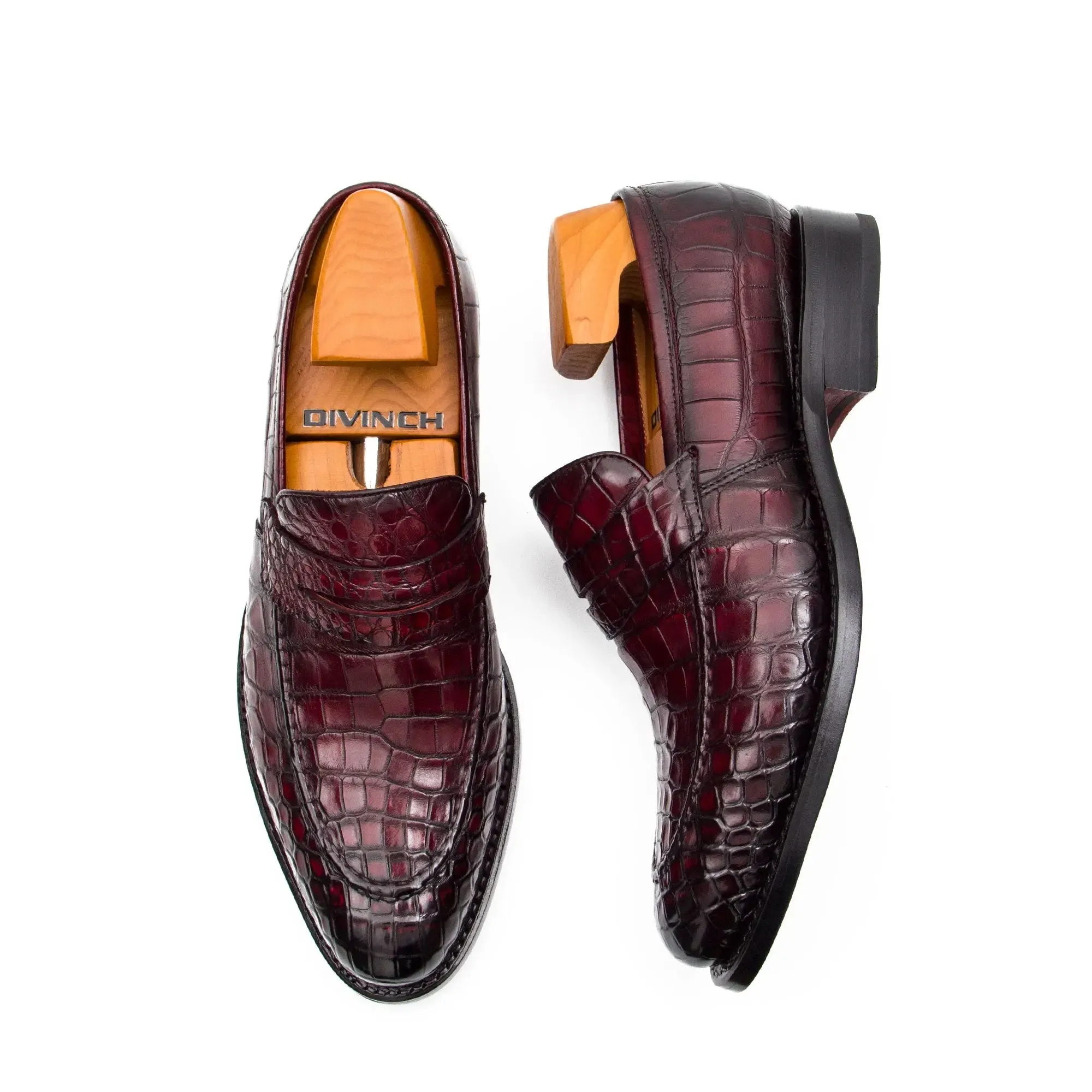 Goodyear  Formal Alligator Leather Loafers