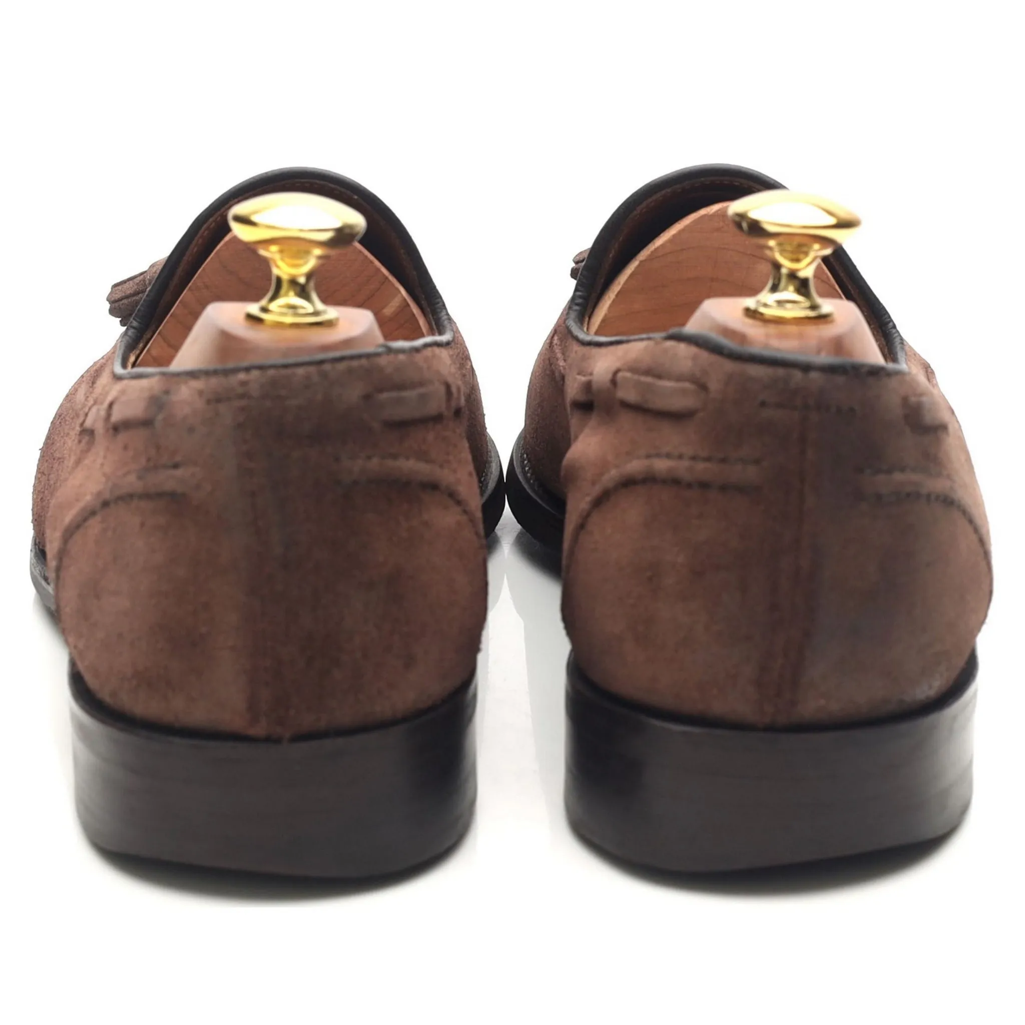 'Harry' Brown Suede Tassel Loafers UK 8.5 F