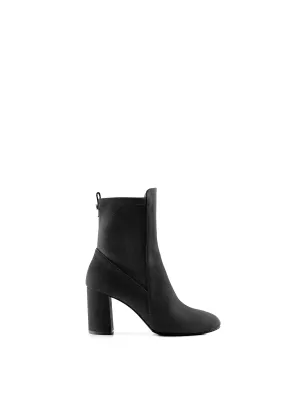 Heeled Belgravia Ankle - Black Suede