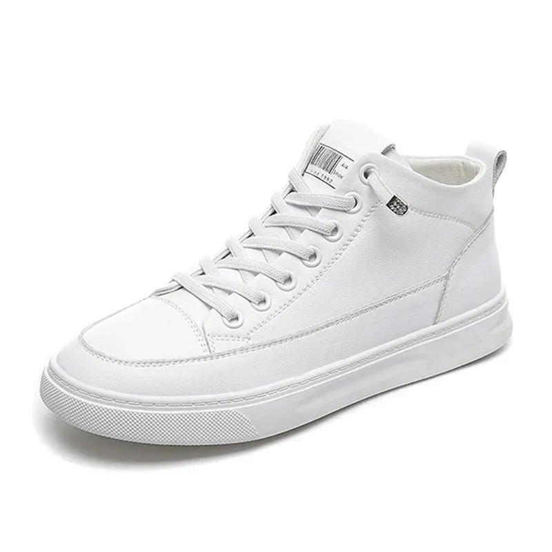 Joskaa 2024 New Platform Leather White Sneakers