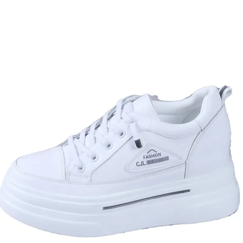 Joskaa 2024 New White Platform Designer Sneakers