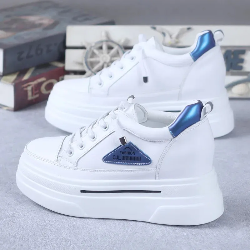 Joskaa 2024 New White Platform Designer Sneakers