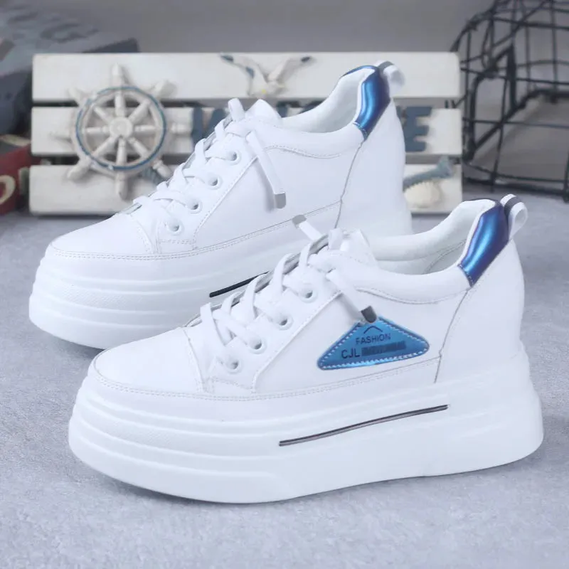 Joskaa 2024 New White Platform Designer Sneakers