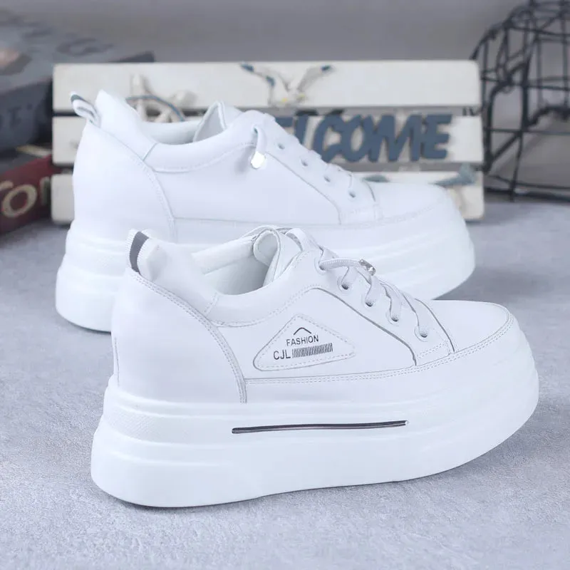 Joskaa 2024 New White Platform Designer Sneakers