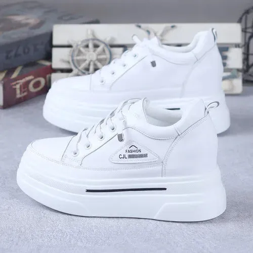 Joskaa 2024 New White Platform Designer Sneakers