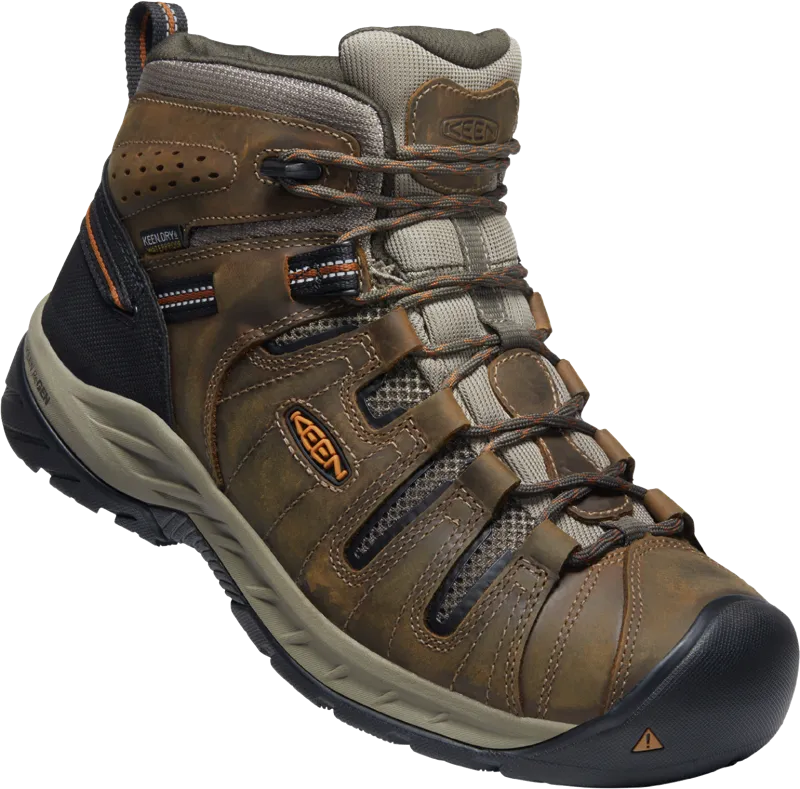 Keen Utility - 1025613 Flint II MID WP SOFT TOE - OLIVE/BRINDLE