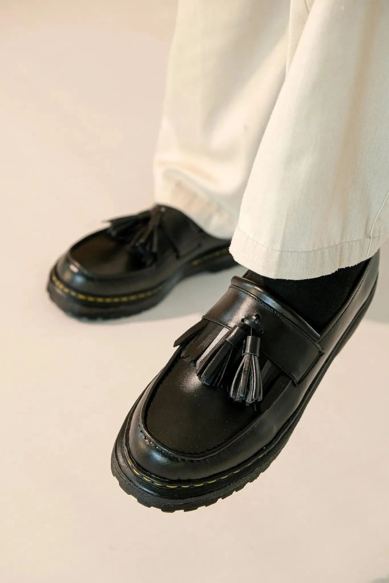 MARCELINO Tassel Loafer - Black