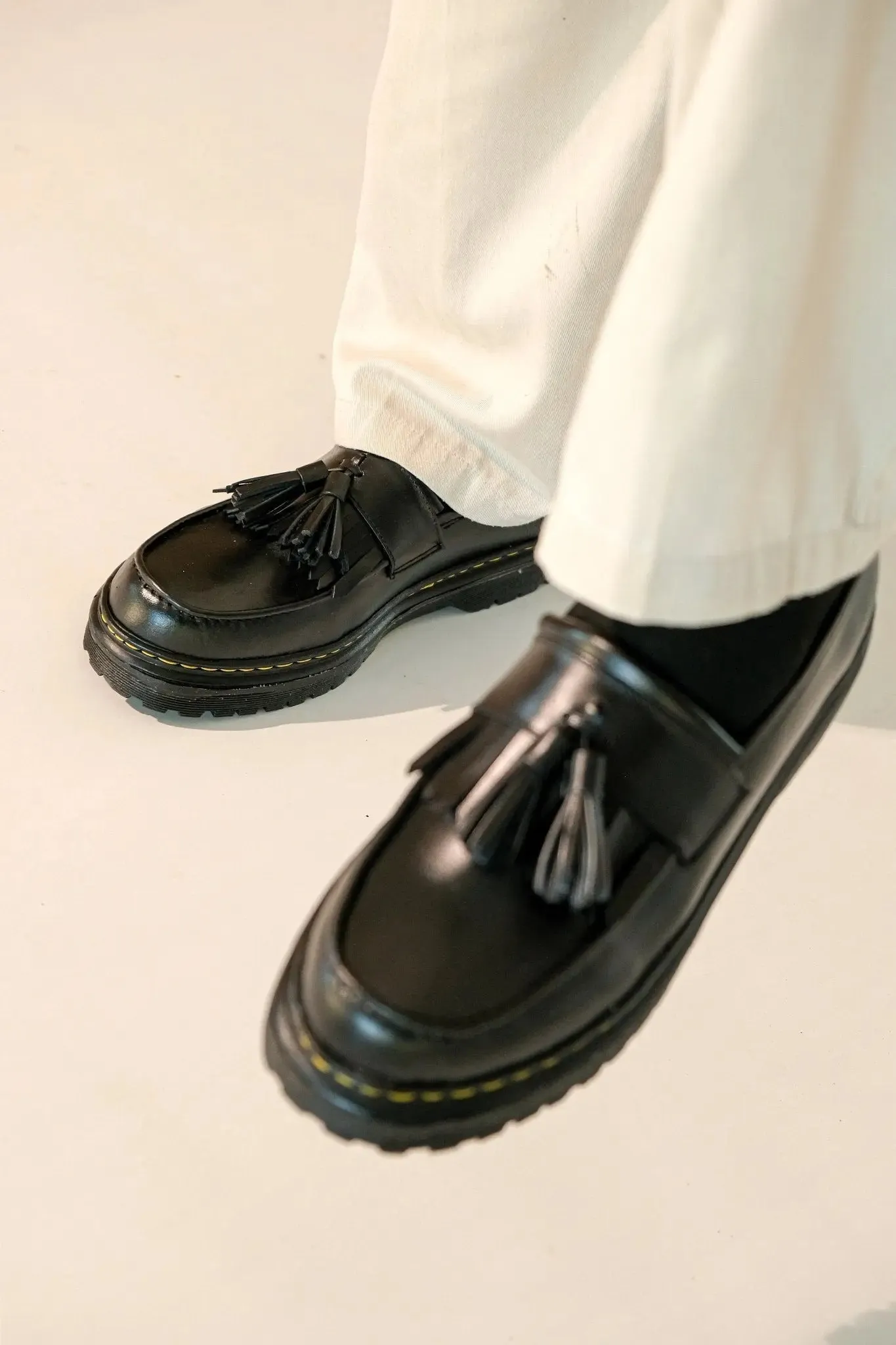 MARCELINO Tassel Loafer - Black