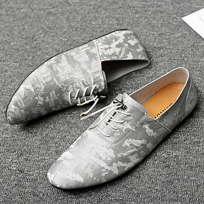 Men's Business Casual Party Formal Pointy Toe Flat Shoes | 2028