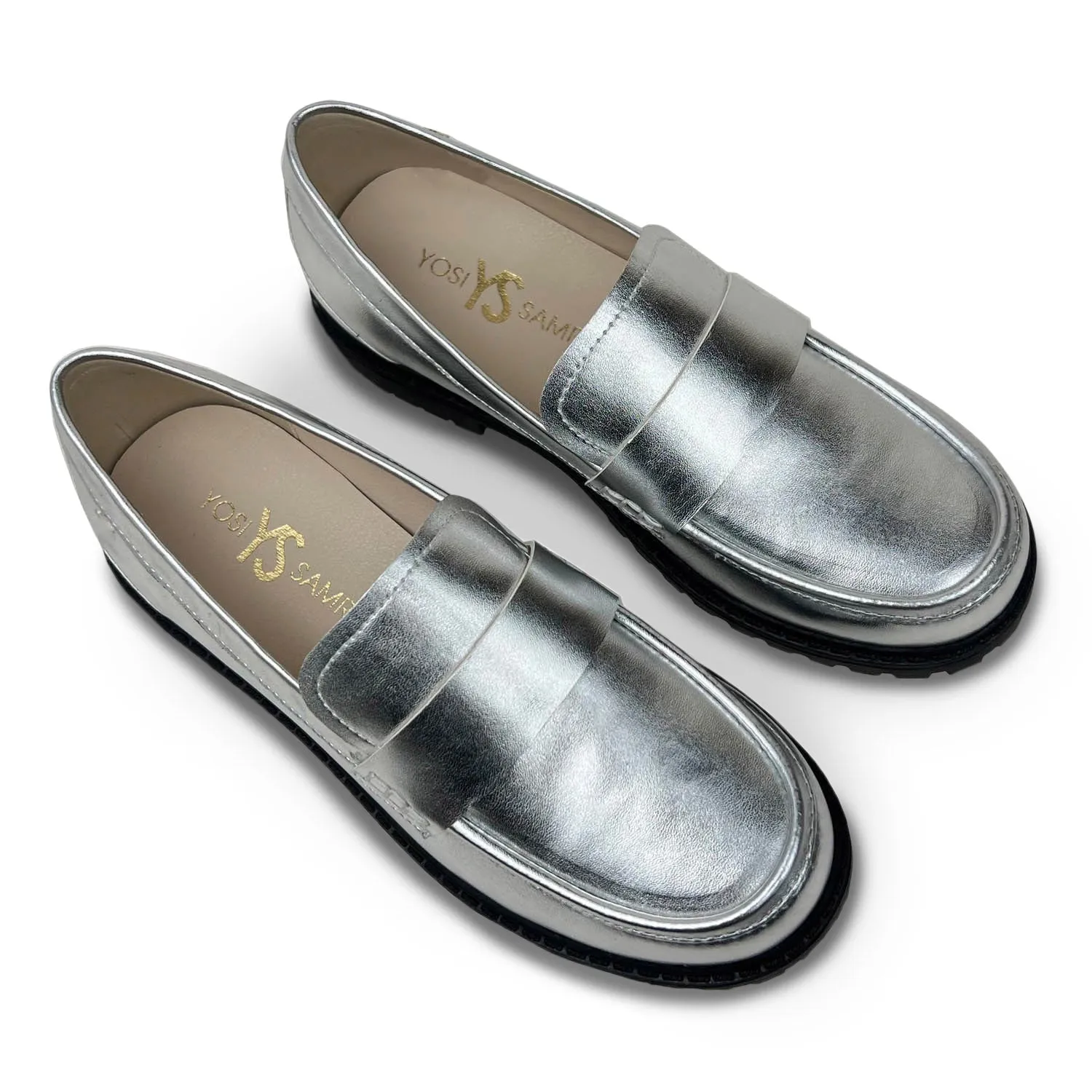 Miss Lydia Loafer in Silver - Kids