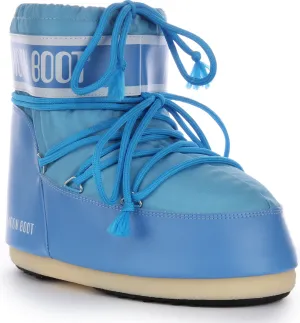 Moon Boot Icon Low Nylon In Blue For Women