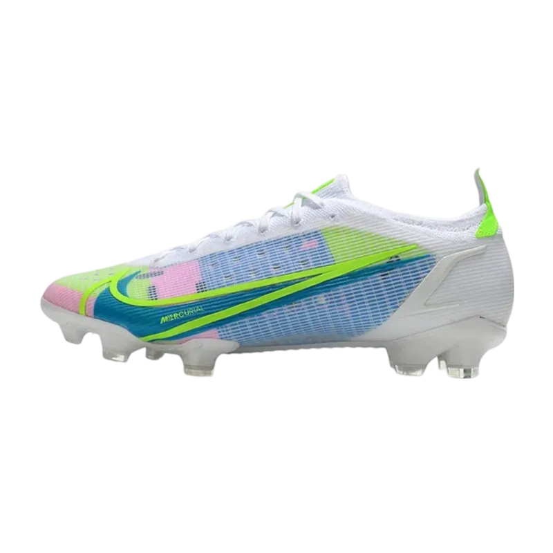 Nike Mercurial Vapor 14 Elite FG White Bleu Volt - Goatkits Boots