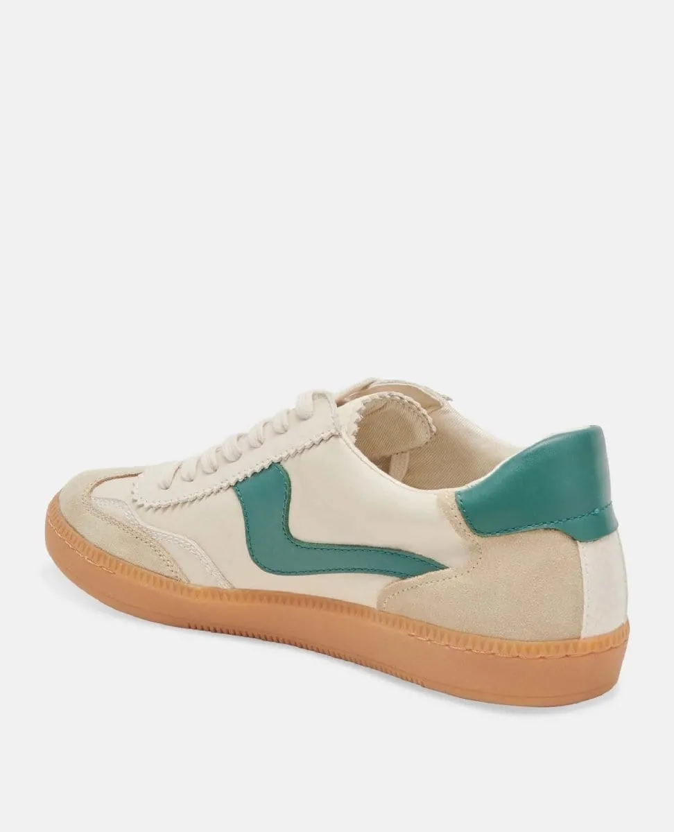 Notice White Green Leather Sneakers