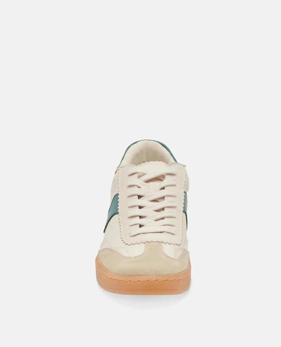 Notice White Green Leather Sneakers