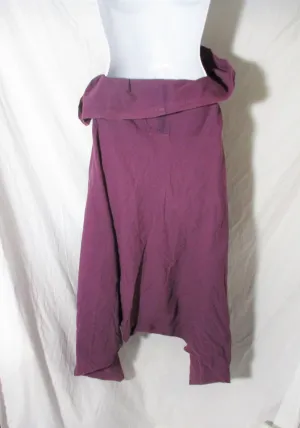 NP IBIZA Beach Boho Festival SKORT Skirt Baggy Pant String Belt OS PURPLE