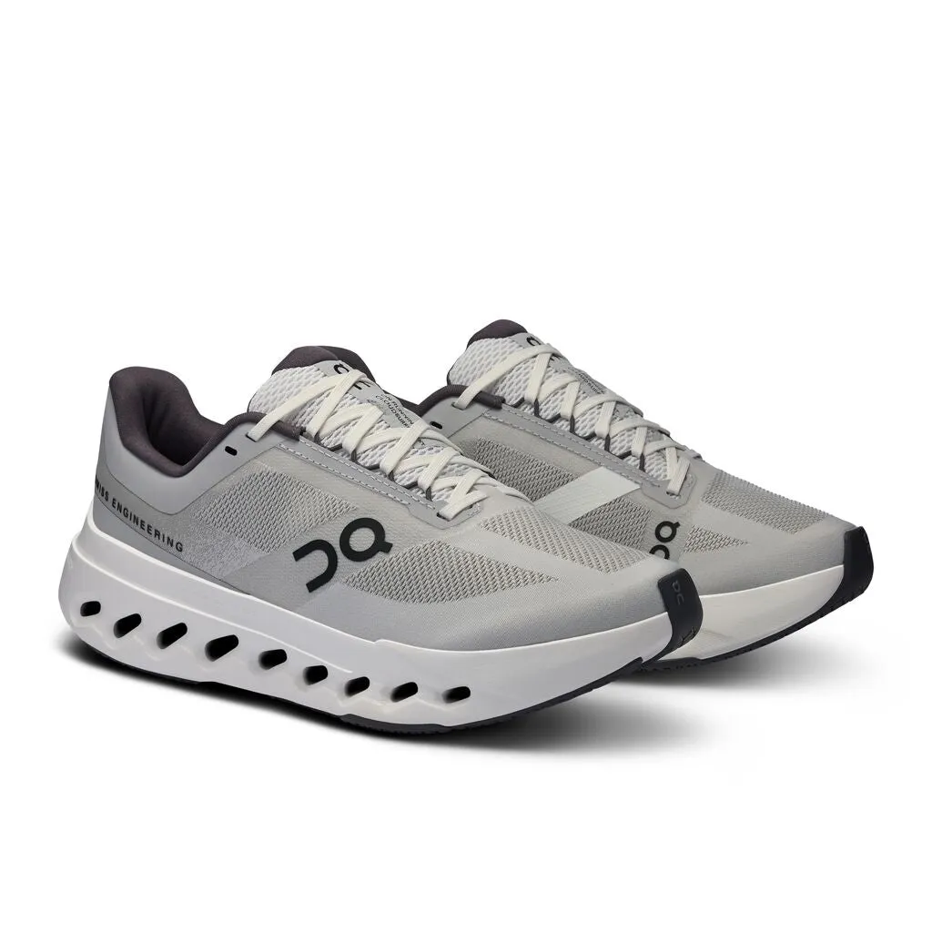 On Women's Cloudsurfer Next Running Shoes Glacier / White