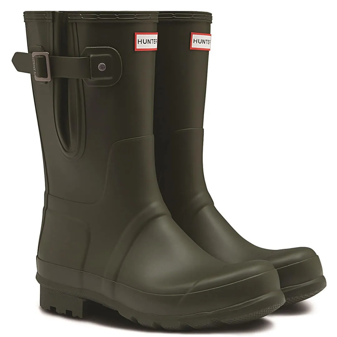 Original Adjustable Short Wellington Boots - Dark Olive by Hunter