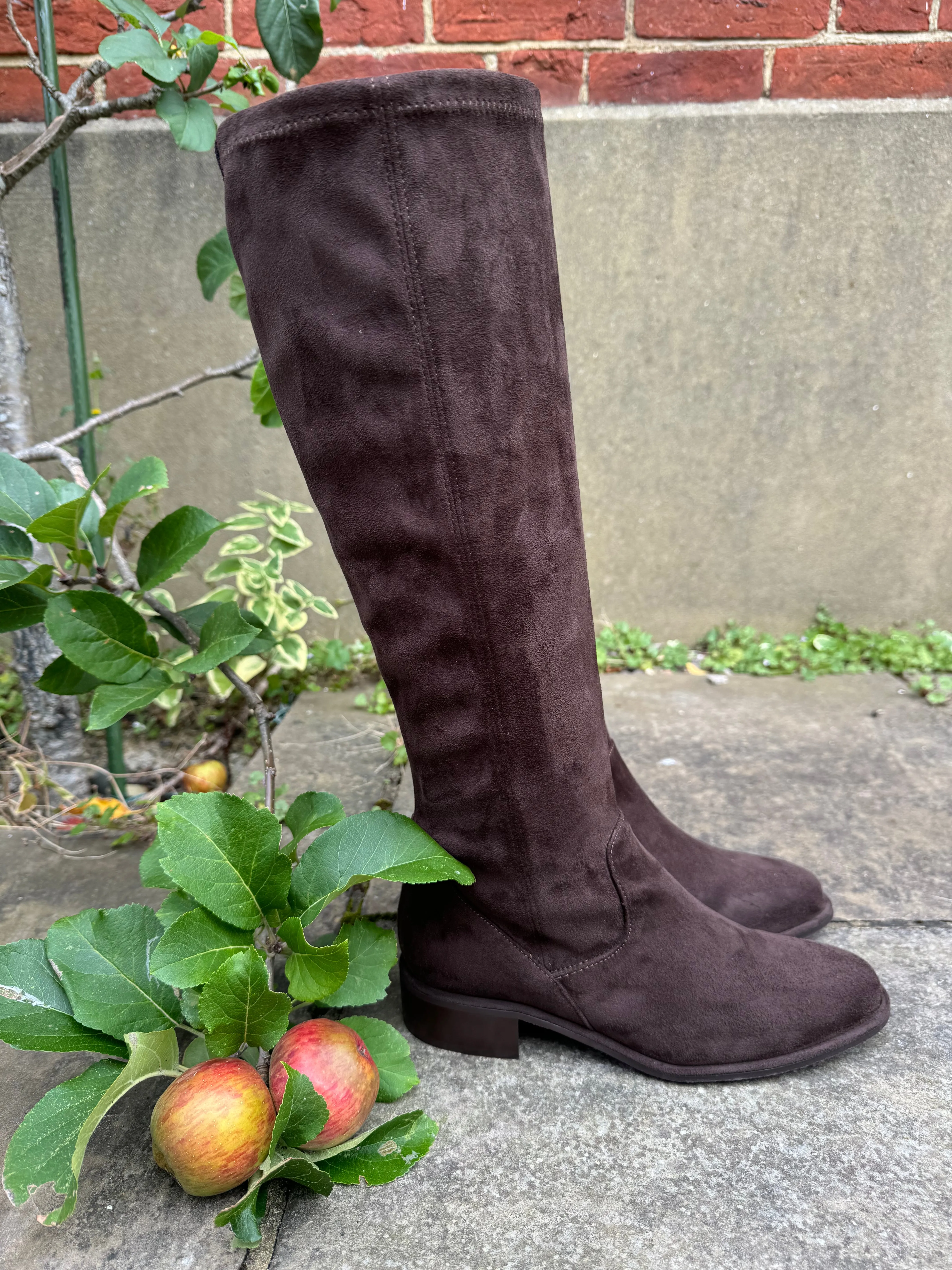 Pedro Miralles Long Chocolate Stretch Boot